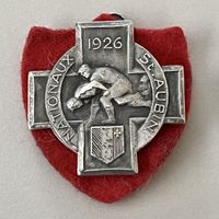 Médaille fête de lutte St.Aubin NE en 1926