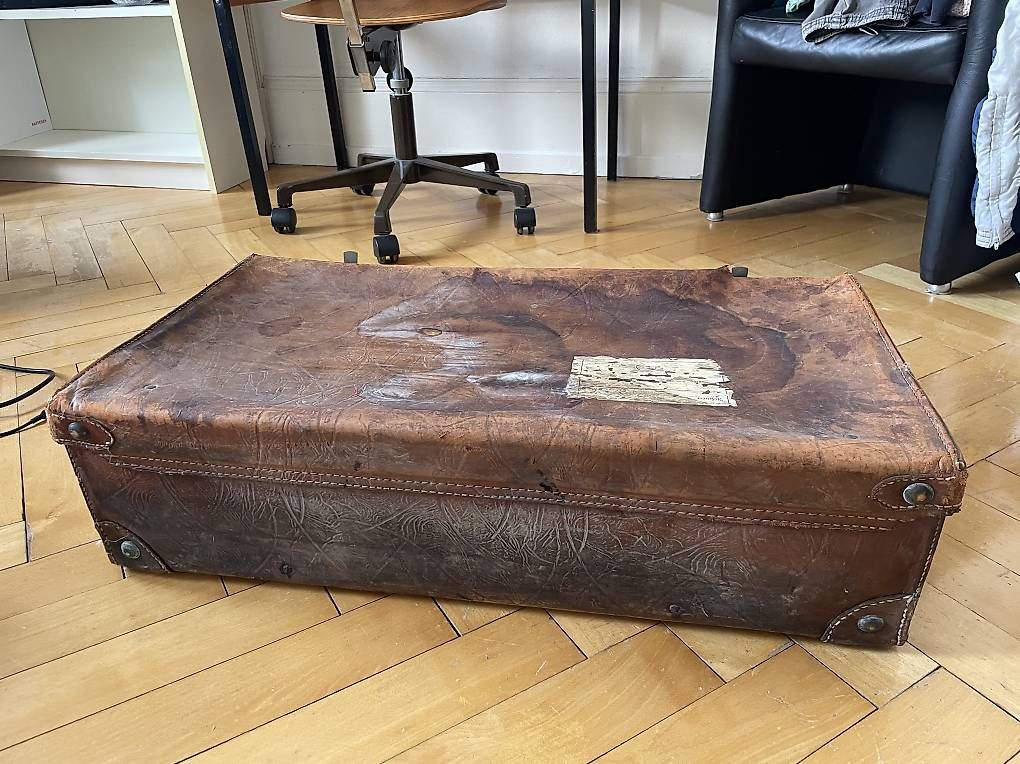 Valigie: Alter Leder-Koffer – Usato da Bern venduto da sil_b7py 1