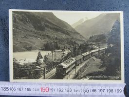GOTTHARDBAHN ZUG BEI WASSEN URI AK FELDPOST