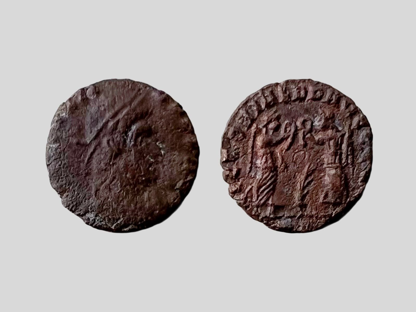 Toutes les monnaies: AB 1.- Follis oder Nummus 4. oder 5. Jh. – D'occasion à Wohlenschwil par Amadeus-Auctions