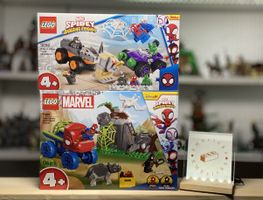 Lego Dino Crawler Rescue 11199 & Spidey-Hulk vs Rhino 10782