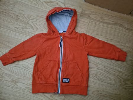 Kinder Kapuzenjacke orange Grösse 80 