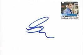 Seth Rogen Green Hornet Autogramm Karte m.Bild 10x15cm