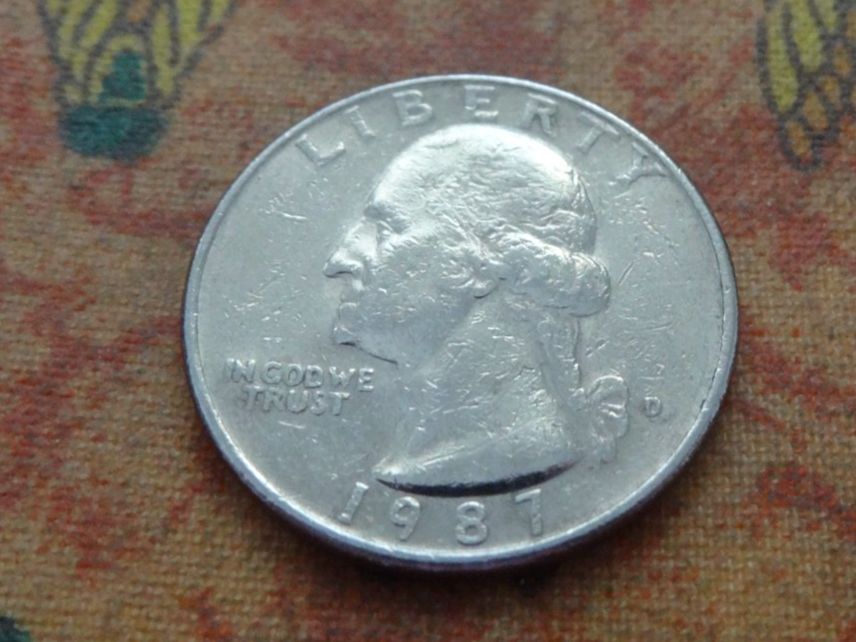 Tutti le monete: USA Quarter Dollar 1987 – Usato da Romanel-sur-Lausanne venduto da Swift13