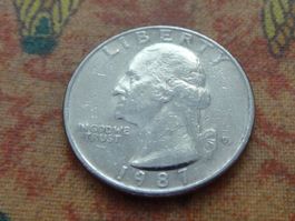 USA Quarter Dollar 1987