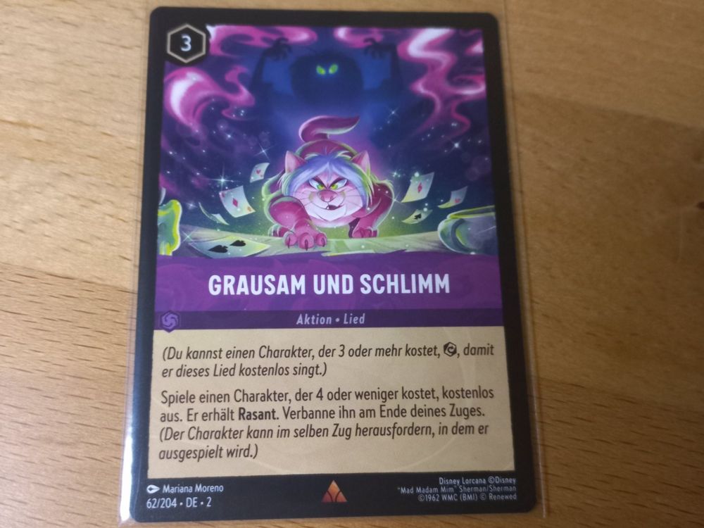 Lorcana 2 - DE - GRAUSAM UND SCHLIMM, RARE - 62/204 | Kaufen auf Ricardo