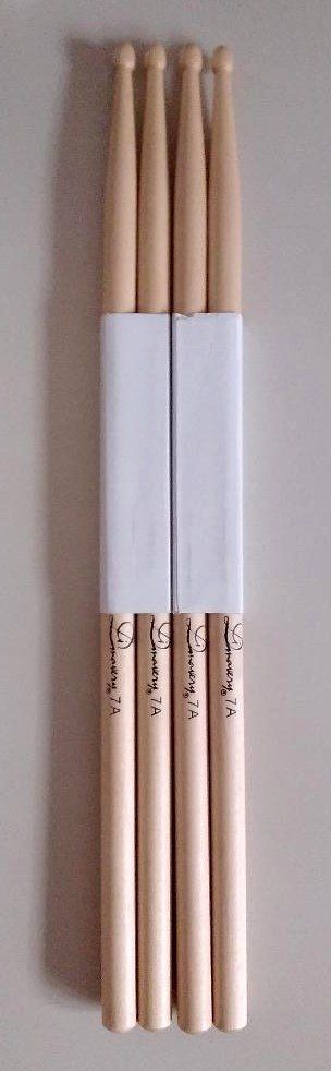 Strumenti musicali: 2 Paar Drumsticks "7A" Ahorn – Nuovo e nell'imballaggio originale da Basel venduto da Pickman