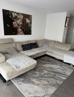 Beige XXL Wohnlandschaft / Ecksofa – U-Form – sehr gepflegt