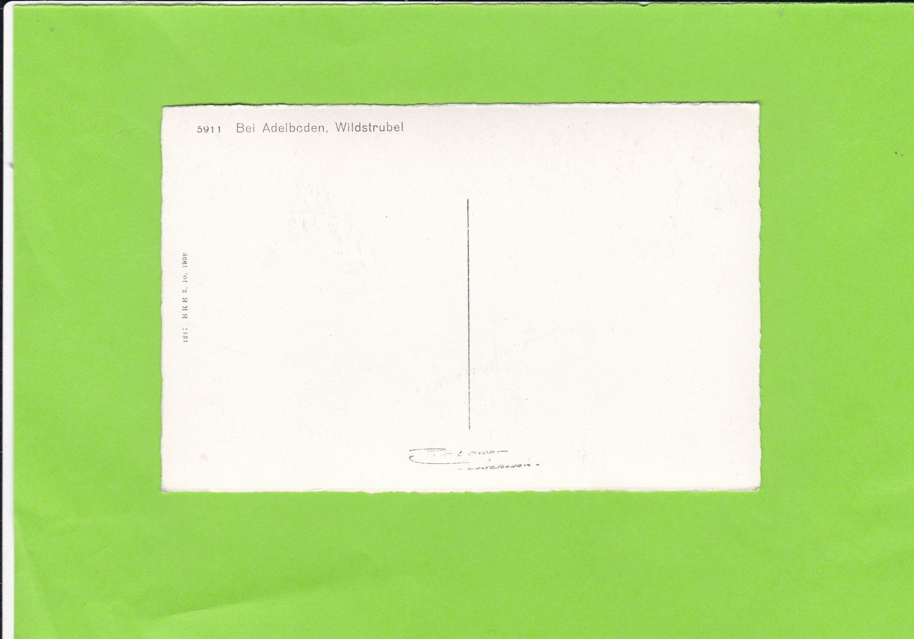 Cartoline postali: 5911 Bei Adelboden – Usato da St. Peterzell venduto da neckertal 1
