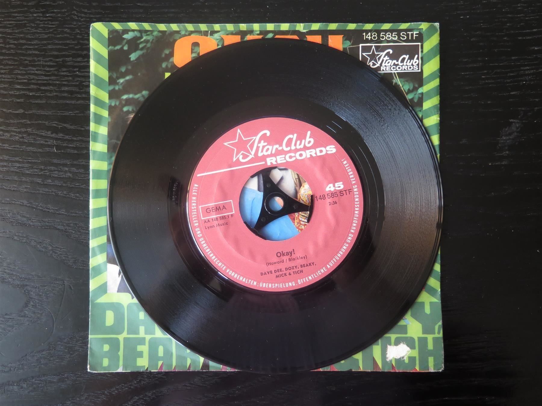 Dischi in vinile: (p) Single DAVE DEE DOZY BEAKY MICK TICH: Okay – Usato da Bern venduto da Balzamico 2