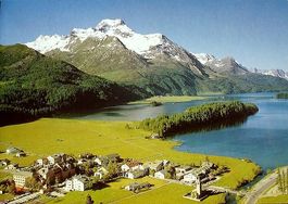 SILS-BASELGIA mit Piz La Margna und Silsersee