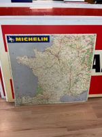 Michelin Frankreich-Landkarte Blechschild 1970