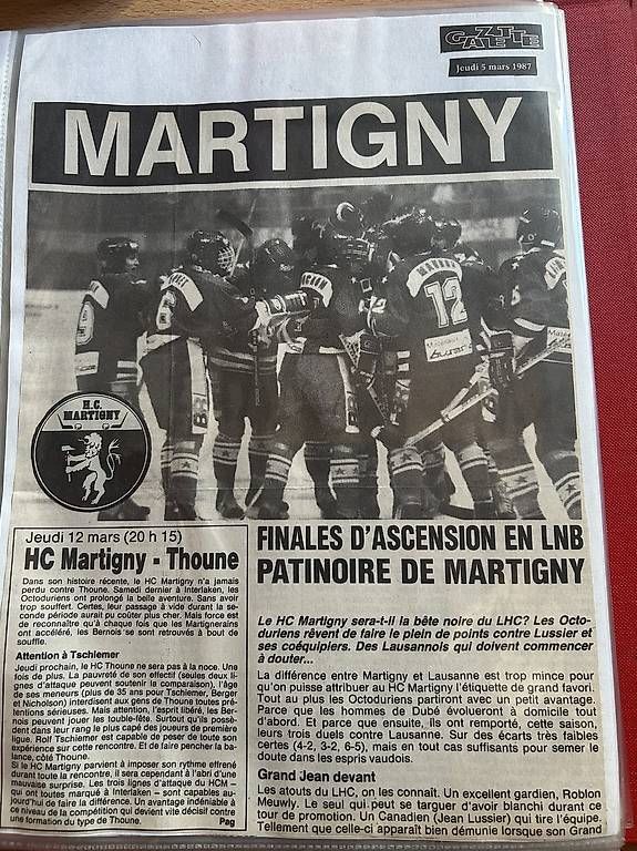Sammelbilder & Trading cards: 2 classeurs avec coupures de presse HC Martigny – Gebraucht aus Vétroz von Moulb7 4