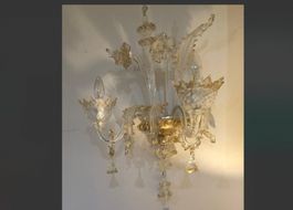 Venezianische Wandlampe Murano, ca 45 Breite 53cm Höhe