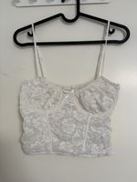 Spitzen top Damen weiss Grösse S- M
