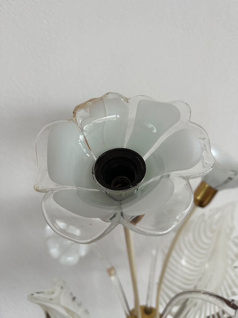 Lampade: grosse Murano / Acrylglas / Messing Tischlampe – Usato da Zürich venduto da frauflufelberg 4