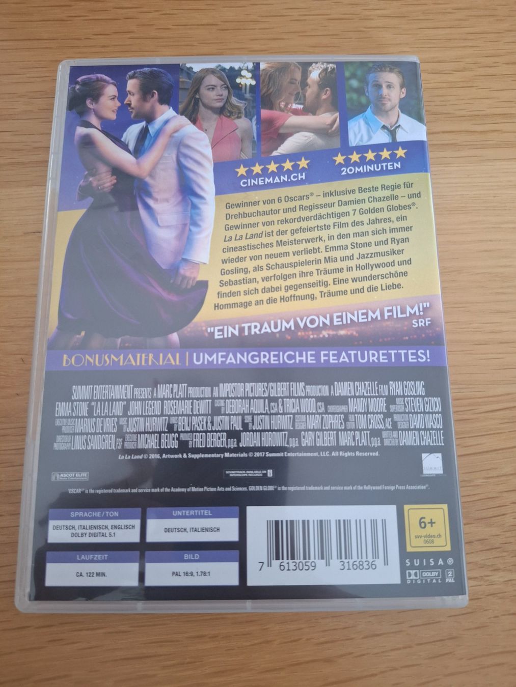 Alle DVDs: Dvd La La Land – Gebraucht aus Wanzwil von chlinih93 1