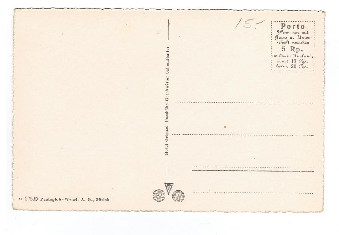 Cartoline postali: AK Grimselpasshöhe mit Totensee – Usato da Büetigen venduto da philat 1