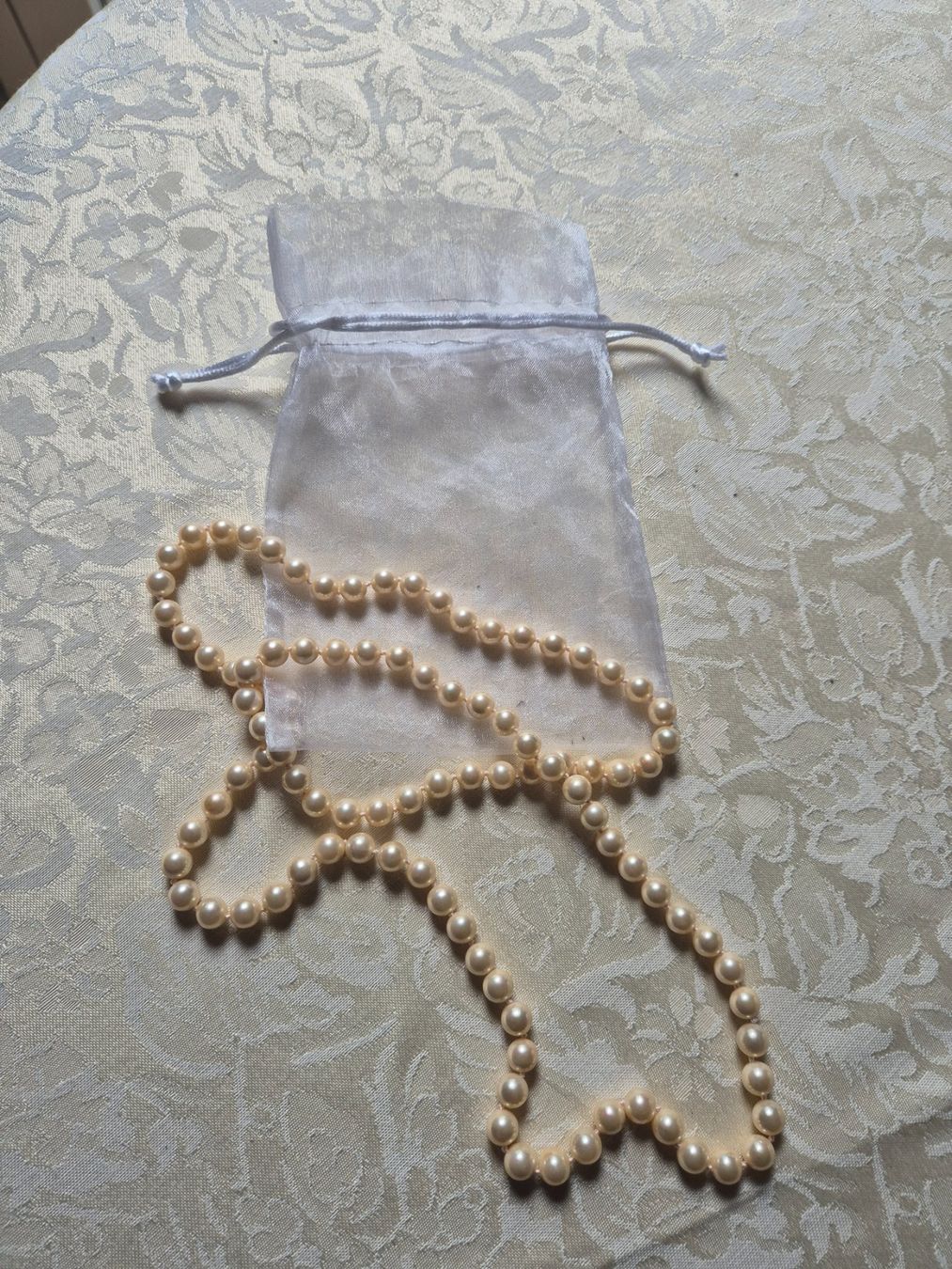 Catenine: Kette Südsee Muschelkeernperlen beige – Usato da Zürich venduto da canteiros
