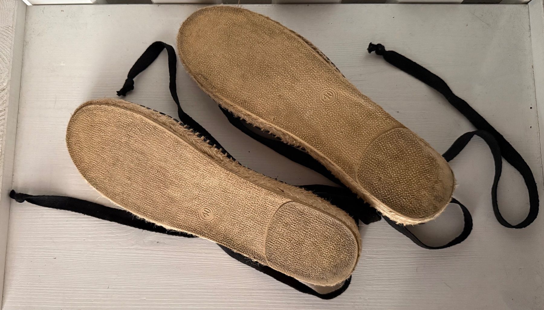 Scarpe da donna: Espadrillas nere con lacci n°40 – Usato da Breganzona venduto da mas_tv72 3