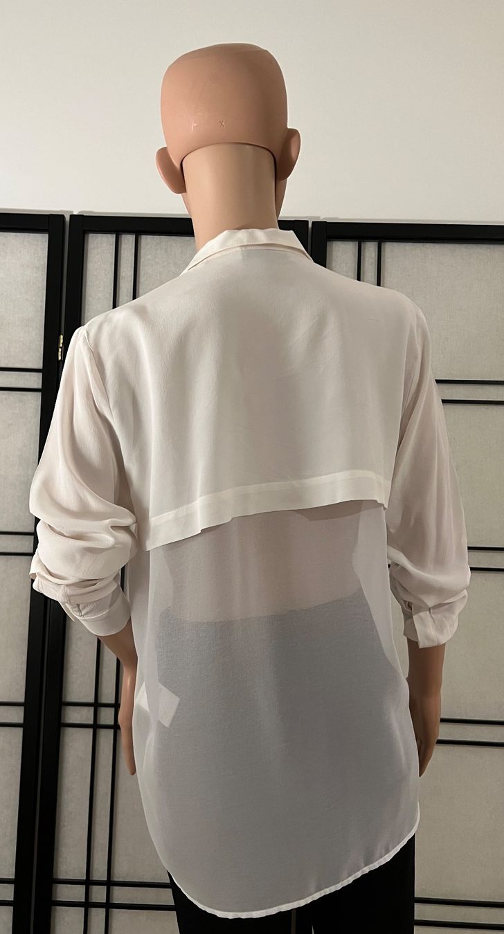 Sandro Camicette: Sandro Bluse Seide und Polyester, Grösse 2 – Usato da Bergdietikon venduto da pinkerton13 3