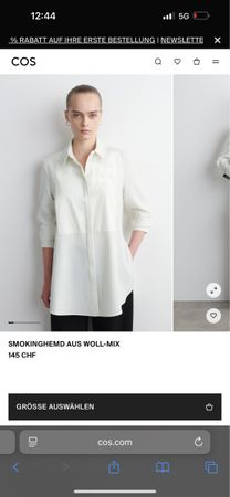 COS Smokinghemd aus Woll-Mix, Gr. 44, neuwertig! ✨