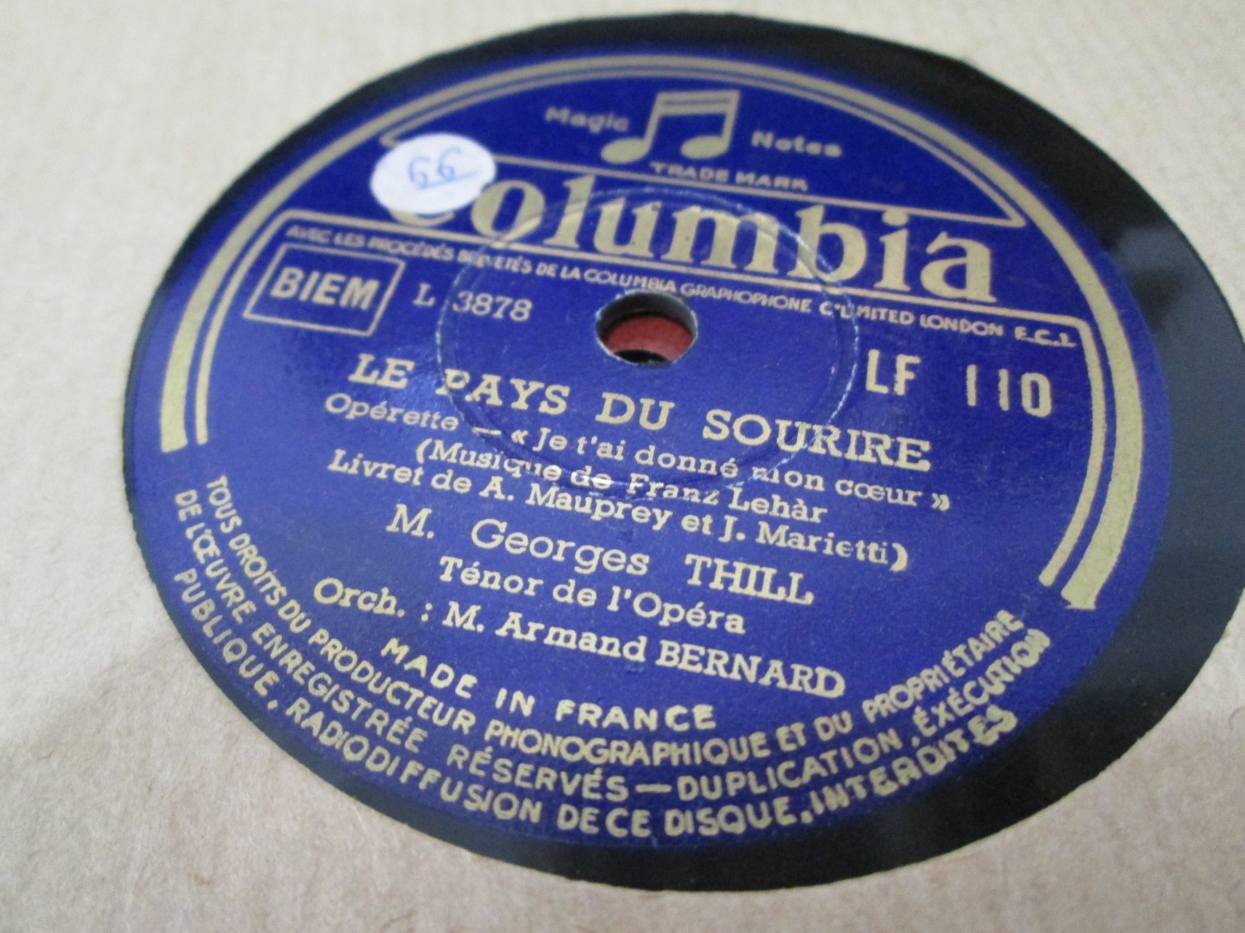 Schallplatten: DISQUES 78 TOURS – Gebraucht aus Lausanne von Leag 2