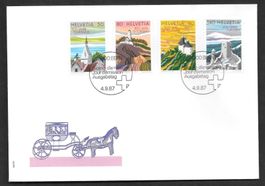 FDC Serie 753-756 Tourismus ET Bern 4.9.1987
