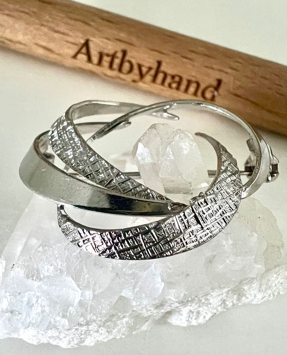 Broschen & Nadeln: VINTAGE KORDES & LICHTENFELS SILBER 800+MP BROSCHE – Gebraucht aus Ruswil von artbyhand 1