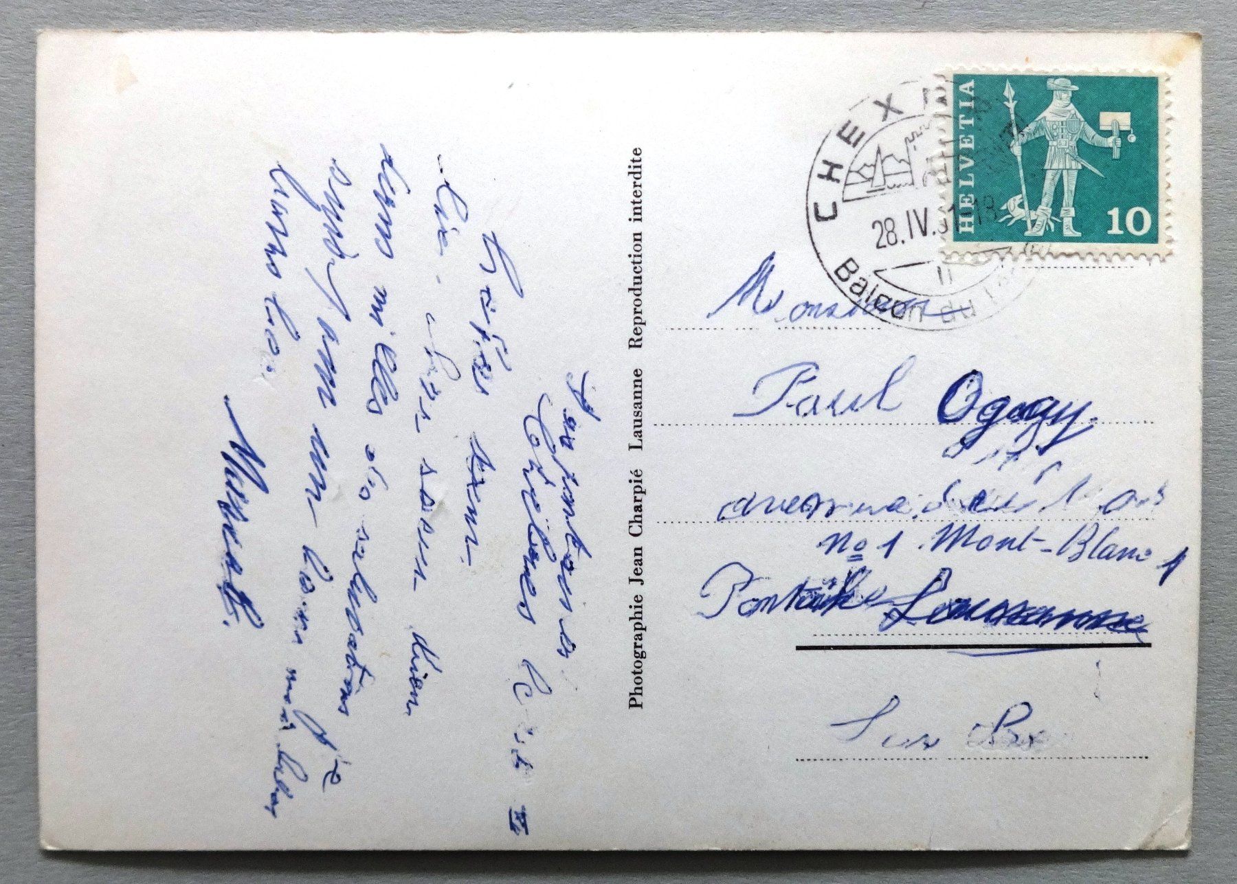 Cartoline postali: Claire-Fontaine, Chexbres – Difettoso da Fétigny venduto da Billy2miny 1