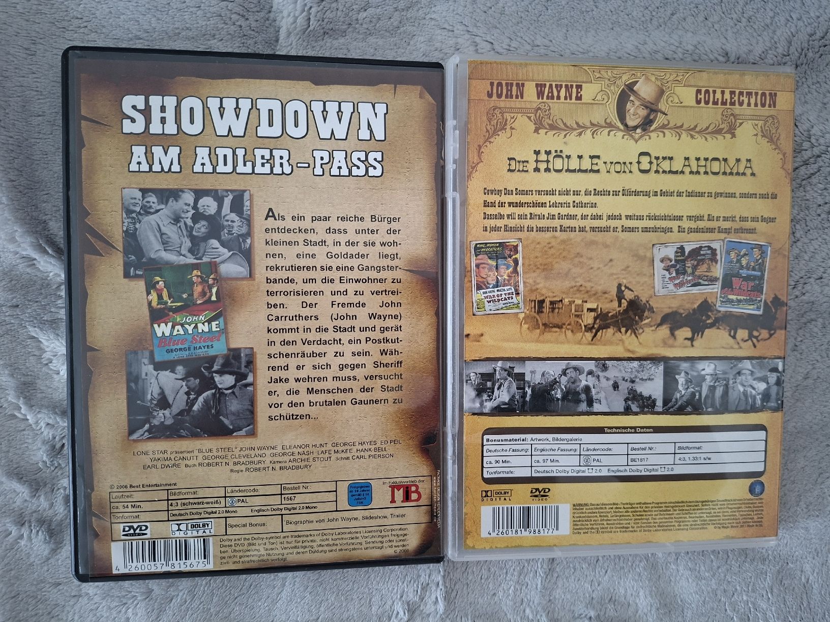 Tutti i DVDs: JOHN WAYNE  2x DVD – Usato da Aesch BL venduto da Burschi59 1