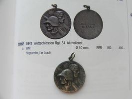 Medaille Militär Wettschiessen Grenzbesetzung 1941 2.WK