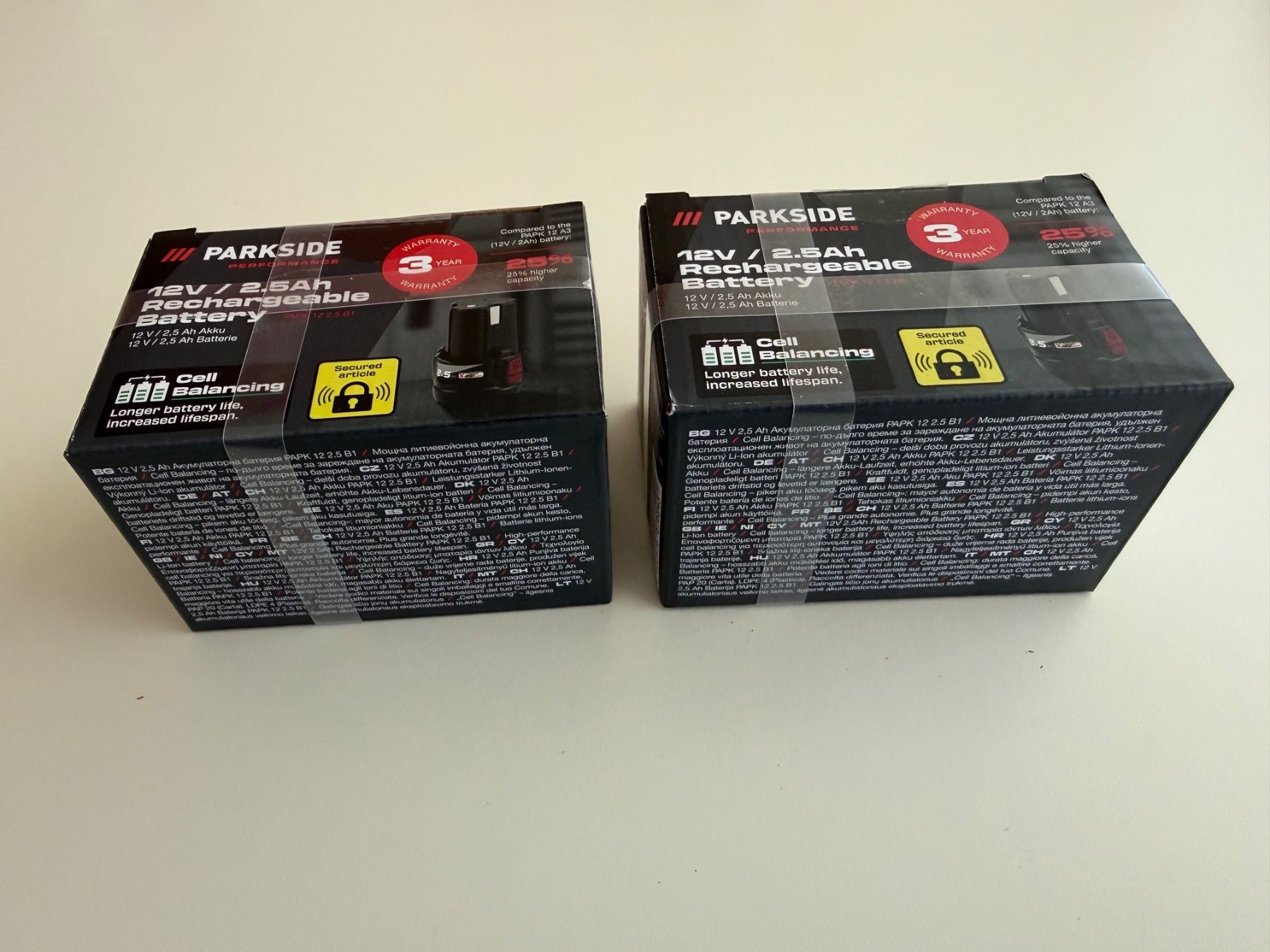 Parkside Accus & piles: Parkside batterie 12V / 2.5Ah, 2 pcs – Neuf avec emballage d'origine à St-Gingolph par GoldenKeys 1