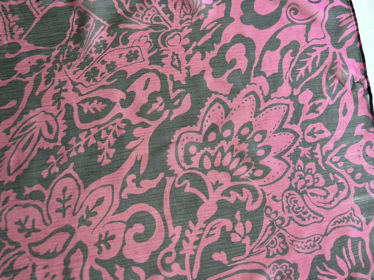 Foulards, Tücher & Schals: Scarf floral pattern black pink used condition – Neu (gemäss Beschreibung) aus Saland von ele_vc96 1