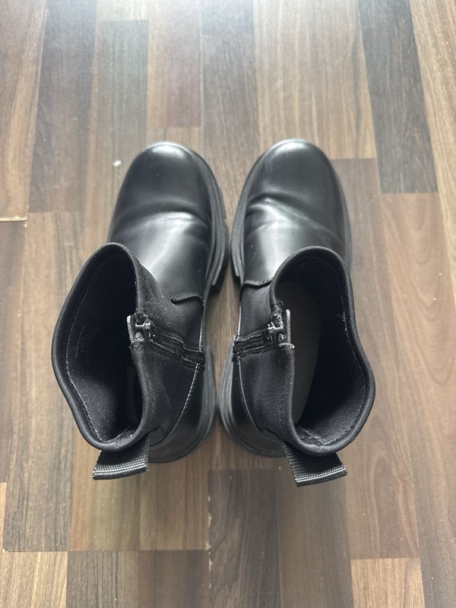 Zara Chaussures hommes: BOTTES NOIR SIMILI CUIR / TAILLE 42 – D'occasion à Chêne-Bougeries par yoanmamane 3