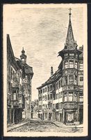 Schaffhausen, Strassenpartie in der Vors