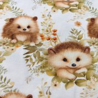 Jersey Igel auf Blätter weiss