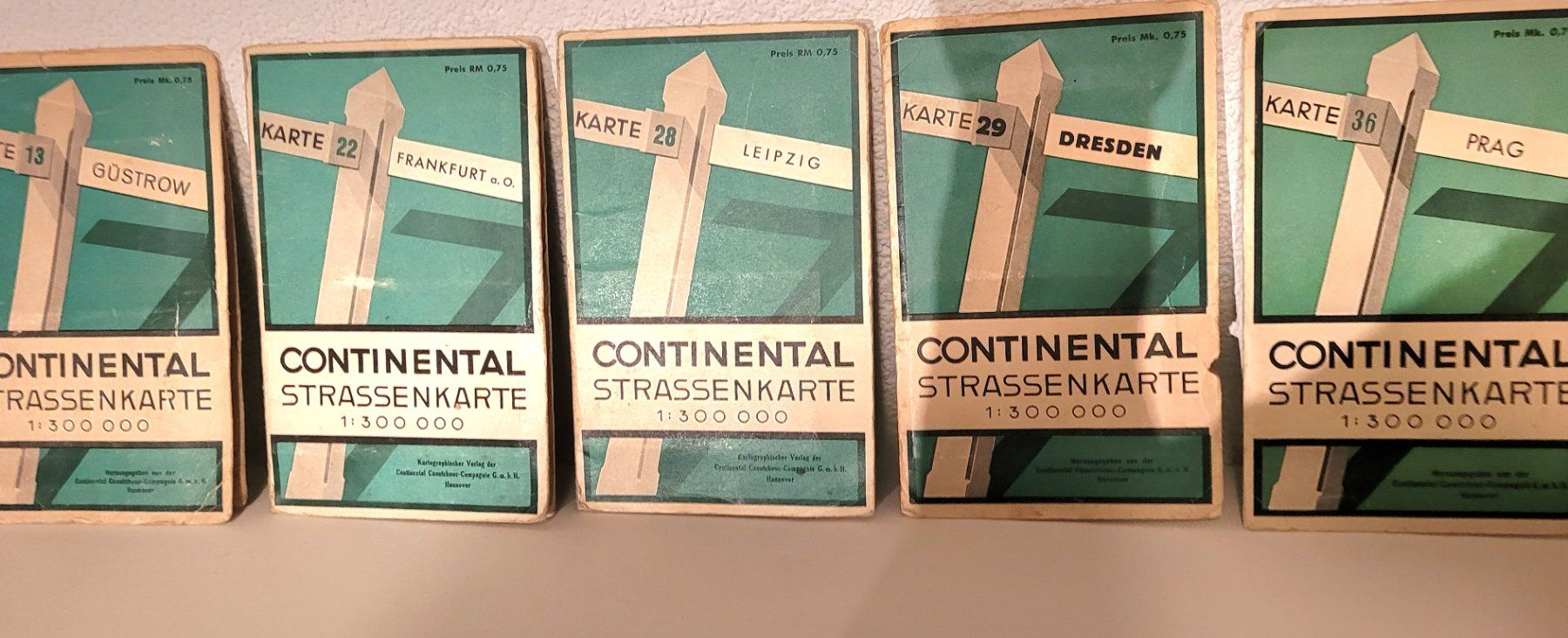 Cartine & Atlanti: Vintage CONTINENTAL Strassenkarten – Usato da Oberuzwil venduto da rtr_wp6m