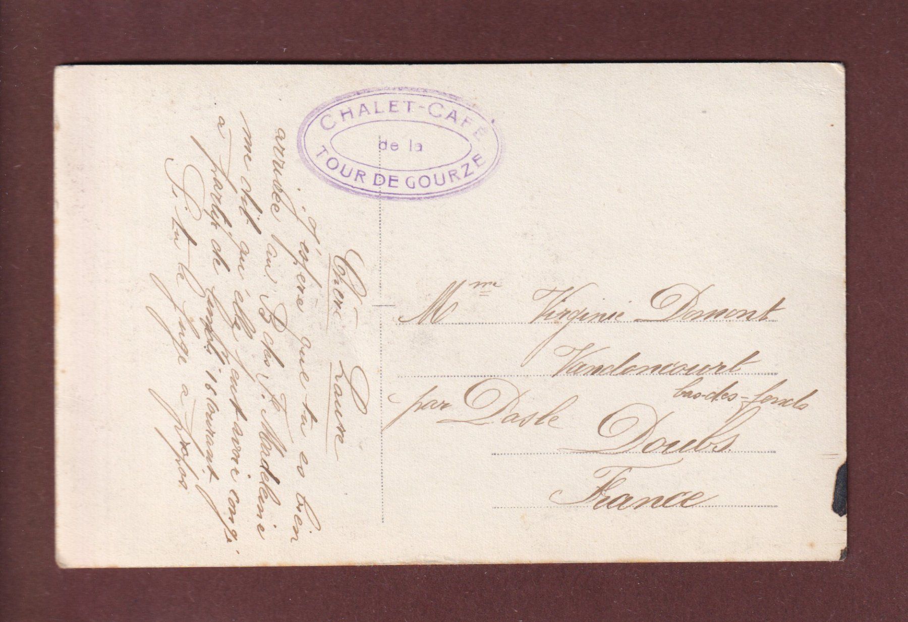 Cartoline postali: Chalet de la TOUR DE GOURZE – Usato da Pully venduto da nicecards 1