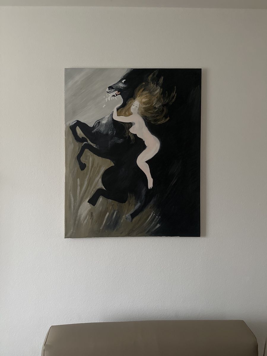 Dipinti: Gemälde, Öl auf Leinen 80x100 cm – Usato da Zürich venduto da bad_9brl