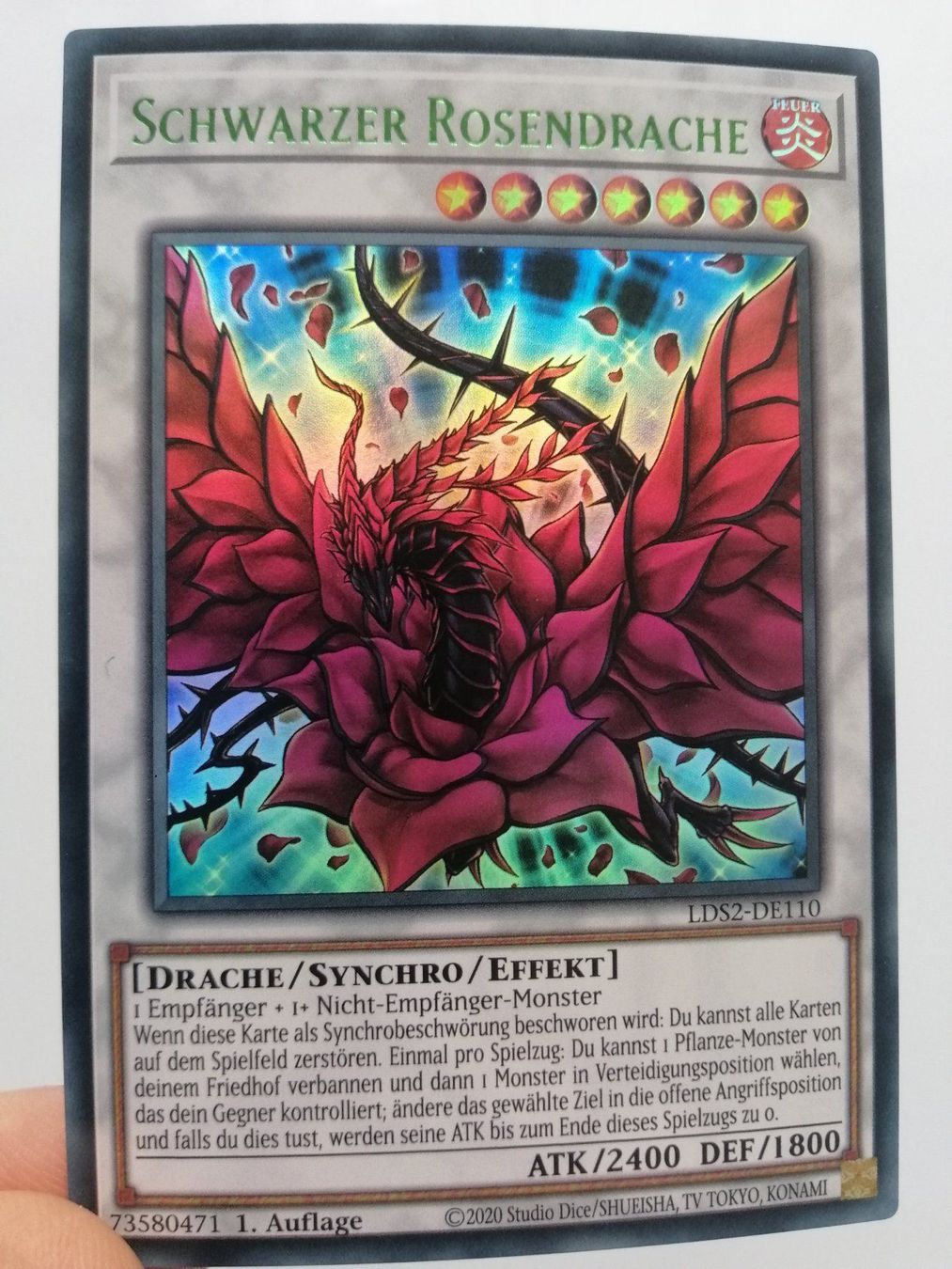 Yugioh Carte collezionabili: Schwarzer Rosendrache UR Mint 1.Auflage – Nuovo (secondo la descrizione) da Boswil venduto da ShoppingCenterCity
