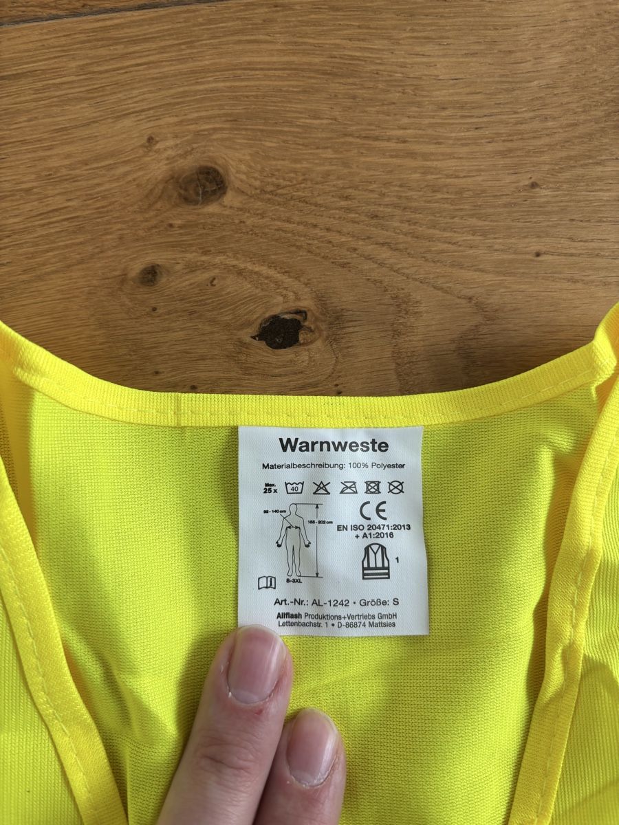 Giacche: NEU: Junggesellen Warnweste, Größe S/M – Nuovo (secondo la descrizione) da Maur venduto da _LukasM_ 2