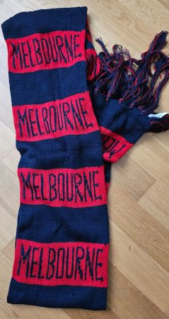 Original Schal, Melbourne Football Club, Rot Blau, Australia