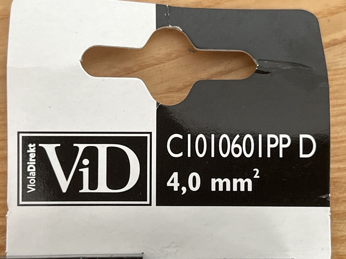 Composants électroniques: ViD Klemmen C1010601PP D 4,0 mm2 neu – Neuf avec emballage d'origine à Wettingen par Kawasaki987 1