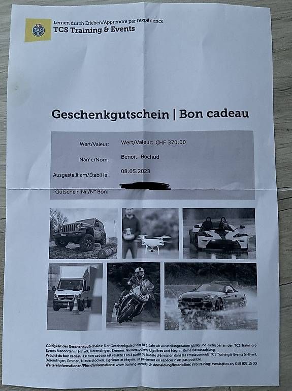TCS Buoni: Bon TCS trainings – Nuovo (secondo la descrizione) da Blonay venduto da ben_wyx8