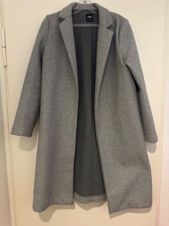 Zara Mantel grau Grösse L