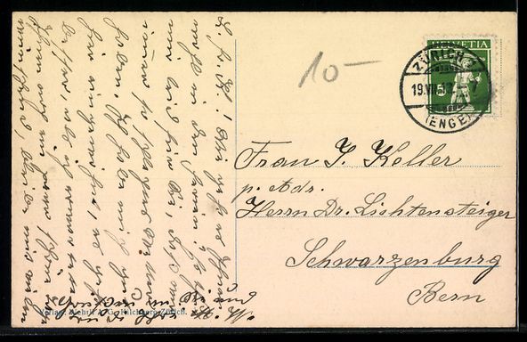 Cartoline postali: Zürich, Botanischer Garten, O. Heer-Den – Usato da Berlin venduto da bartko-reher 1