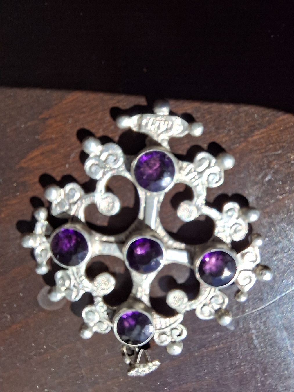 Anhänger: Schmuckanhänger Jerusalem Amethyst Silber vintage – Gebraucht aus Niederlenz von bagua1 1