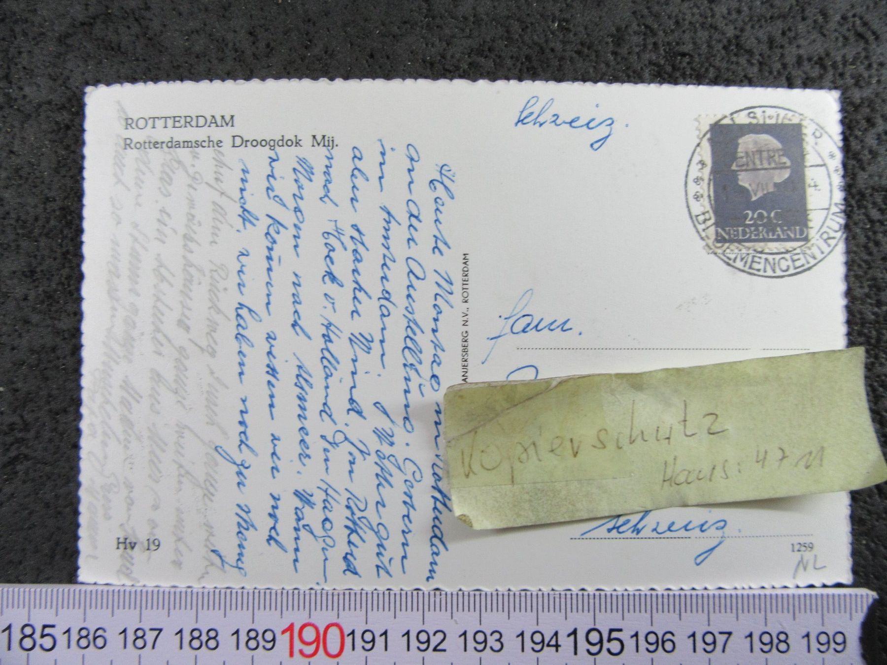 Cartes postales: ROTTERDAM ROTTERDAMSCHE DROOGDOK MIJ SCHIFF AK – D'occasion à Ettingen par Hausi4711 1