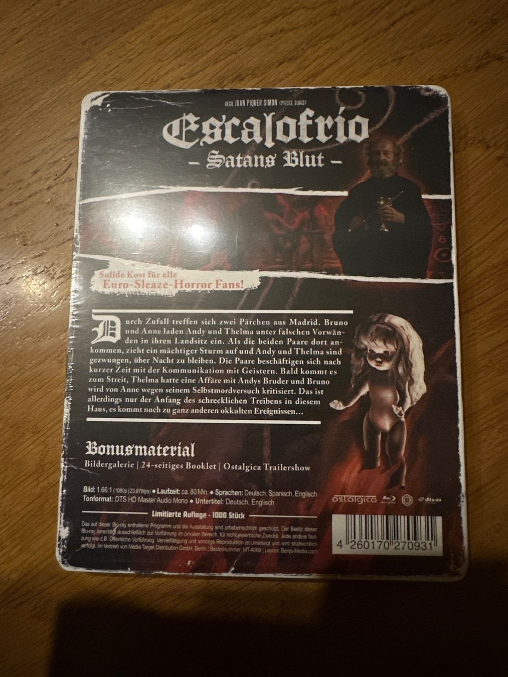 Tutti i DVDs: Escalofrio Satans Blut, Bluray OVP – Nuovo e nell'imballaggio originale da Benken ZH venduto da Audi-erich 1